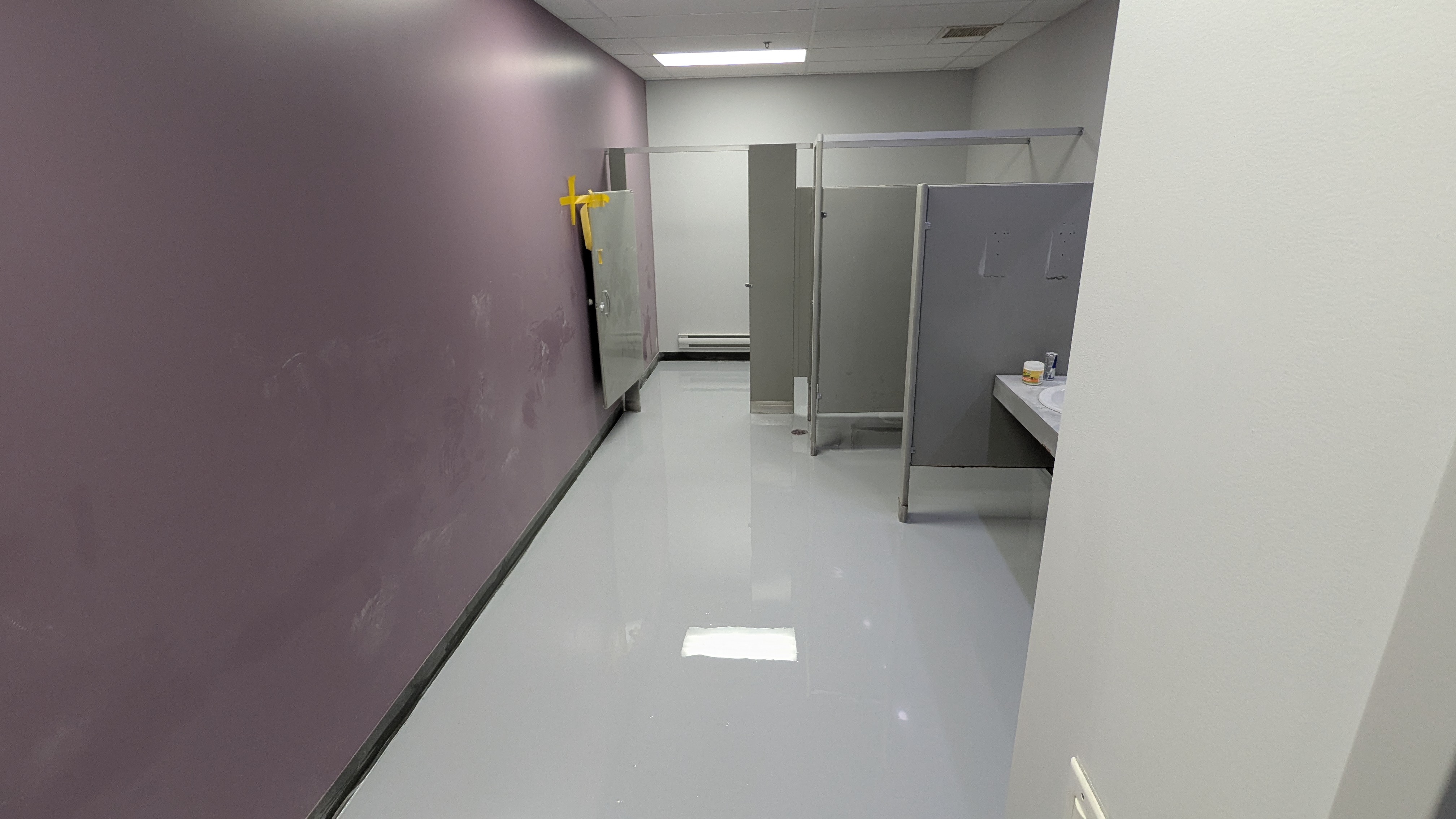 Professional installation of commercial epoxy flooring in Toronto facility