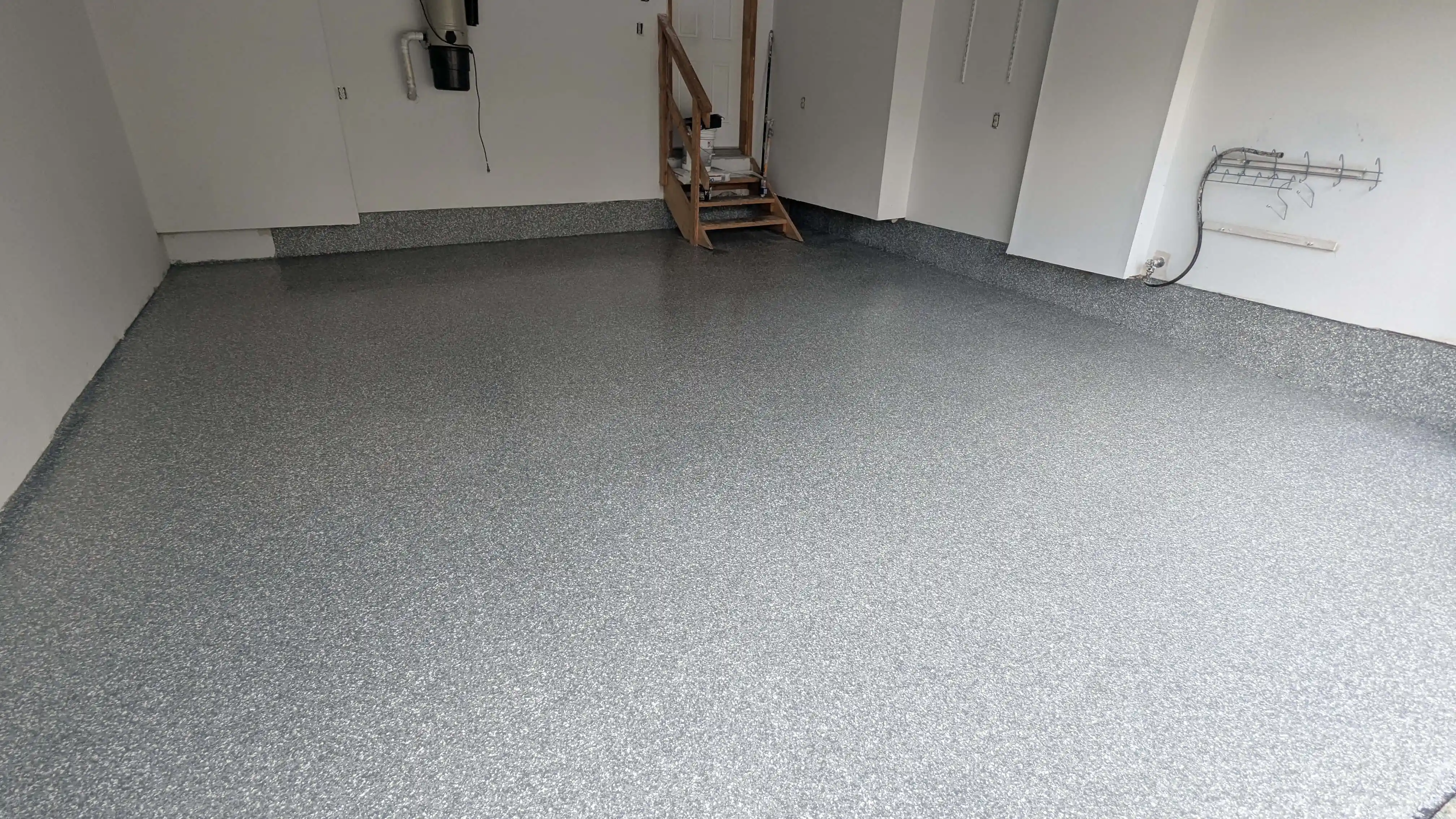 Polyaspartic one day garage flooring installation Toronto GTA