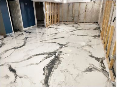 Metallic epoxy flooring Etobicoke - shimmering luxury finish for premium spaces